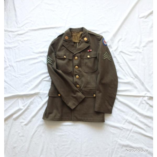 Uniforme - US476660a Vareuse M-1938 (coat wool serge OD, 18oz)
