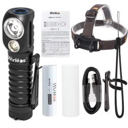 Lampe Frontale HD20 Eclairage Bi LED 2000 Lumens Activit&eacute;s Ext&eacute;rieures Autonomie Longue Wurkkos