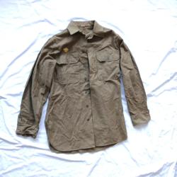 .Uniforme - US465075b Shirt flannel O.D coat style ( Chemise  M-1937)