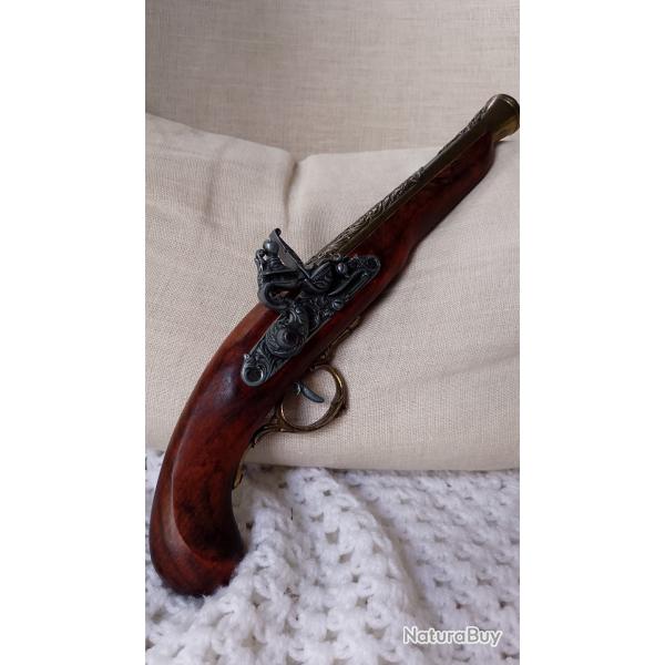 R�plique pistolet � silex 18e