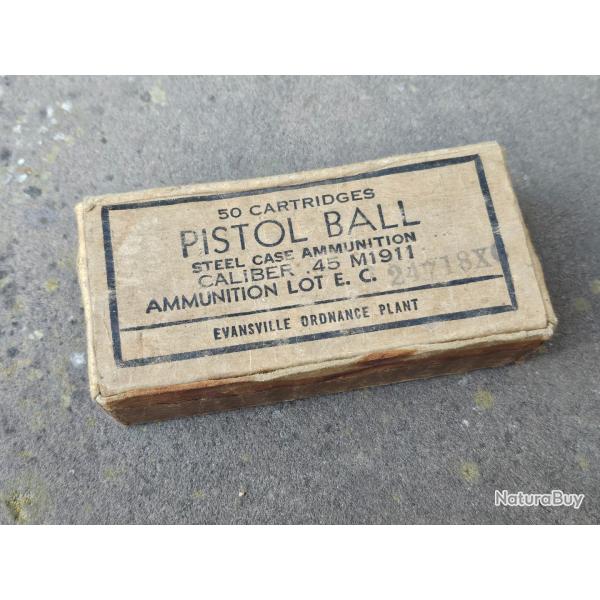 Bo�te vide de 45 acp �poque ww2 originale