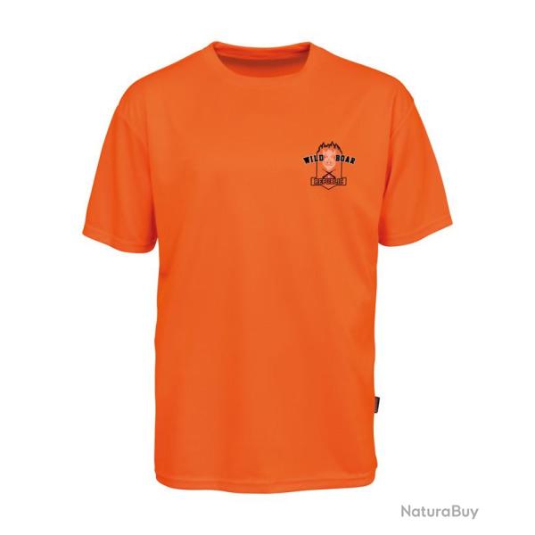 T-shirt chasse fluo S ORANGE PERCUSSION