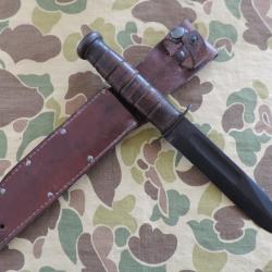 MK2 KA-BAR marquage lame USN, US WW2.