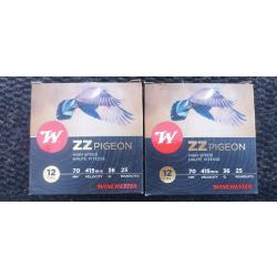Lot de 2 boites winchester ZZ pigeon 36 gr 7.5
