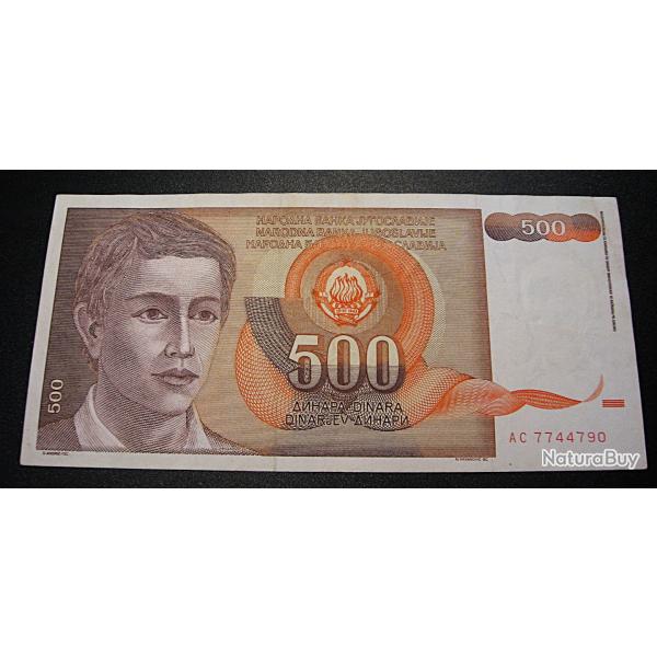 yougoslavie, billet de 5000 dinaras de 1991