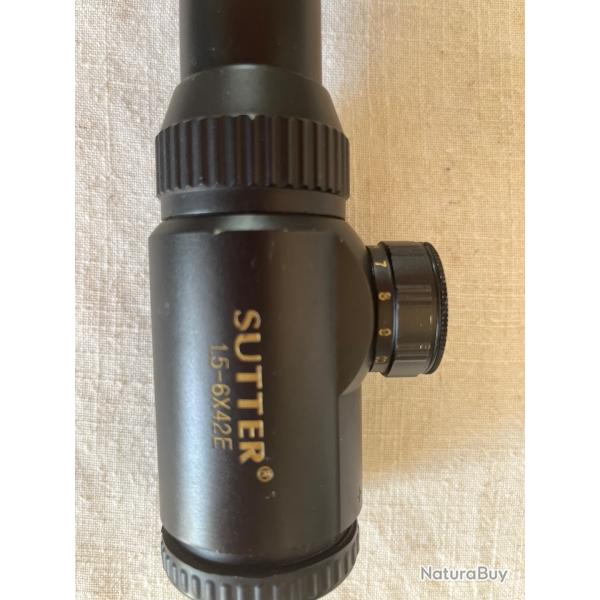 lunette sutter 1.5 -6x 42 E avec point rouge
