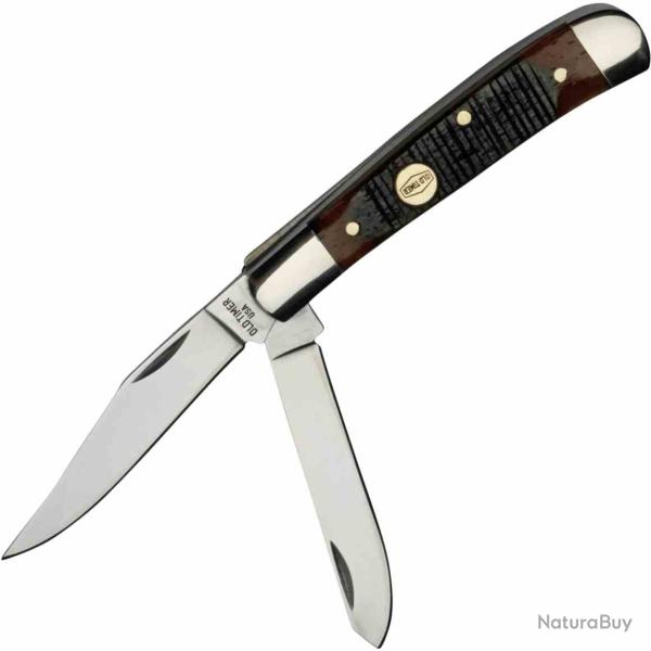 Couteau Old Timer Gen Trapper 94OT 2 Lames Clip & Spey Acier Carbone 1095HC Manche Os USA SCH1137134