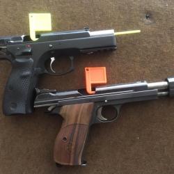 DRAPEAU CHAMBRE version "SHOOTER" PACK 3 Orange Long - MADE IN FRANCE