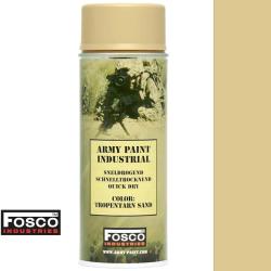 Bombe peinture militaire sable - Spray camouflage airsoft 400 ml - TROPENTARN SAND