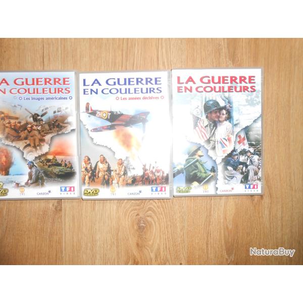 Coffret 3 DVD la guerre en couleurs