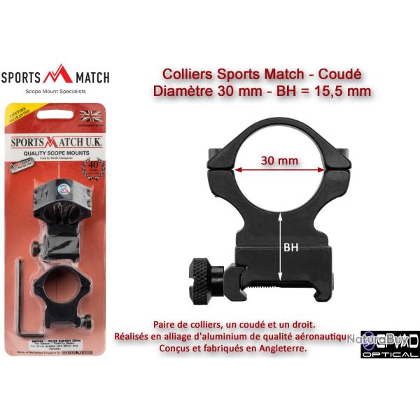 Colliers coud�s Sports Match - Diam�tre 30 mm (BH=15,5 mm)