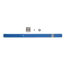 Bande plastique de rechange EUROFLEX avec boucle et bouton pression bleu - R&eacute;f. KBS5319
