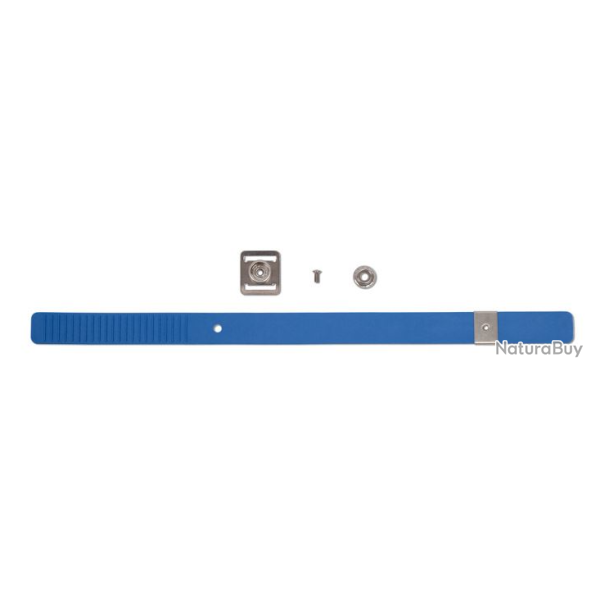 Bande plastique de rechange EUROFLEX avec boucle et bouton pression bleu - R�f. KBS5319