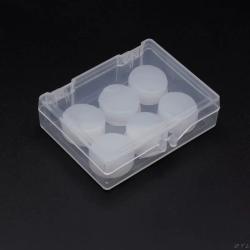 6 bouchons d'oreille Silicone &eacute;tanche Anti-bruit Protection auditive