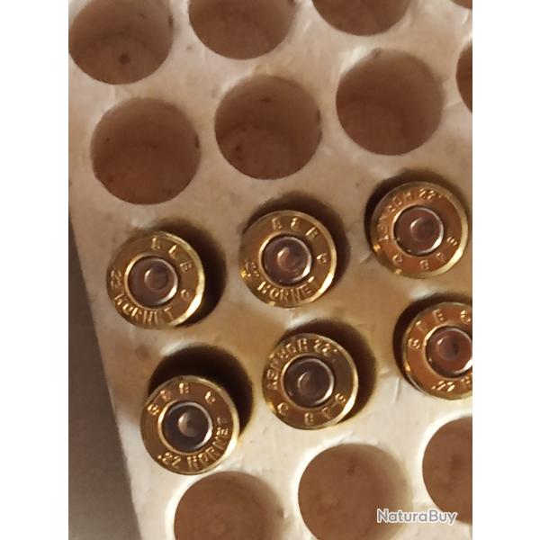 200 douilles 22 Hornet S&B tir�es 1x