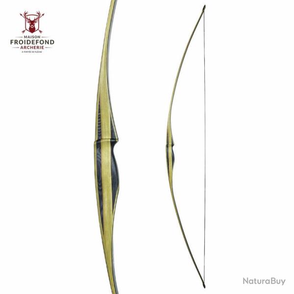 Longbow Hugin 68"- White Feather - 60# / Gaucher