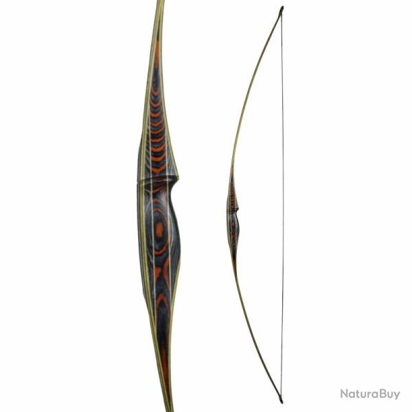 Longbow Munin 68"- White Feather - 40# / Gaucher