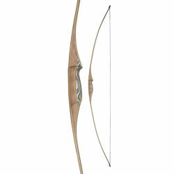 Longbow Osprey Black 68"- White Feather - 30# / Gaucher