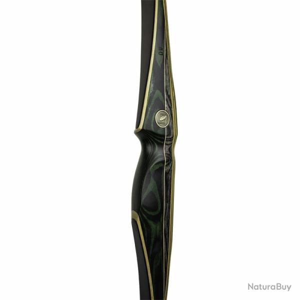Longbow Turul 68"- White Feather - 30# / Gaucher / Vert Lime