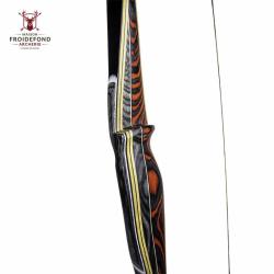 Longbow Turul 68"- White Feather - 60# / Droitier / Rouge