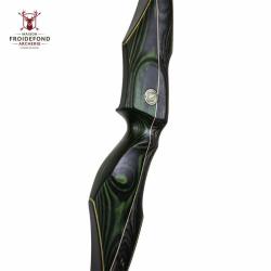 Monobloc Garuda 64" - White Feather - Gaucher / 40# / Vert Lime