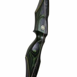 Monobloc Garuda 64" - White Feather - Droitier / 50# / Vert Lime