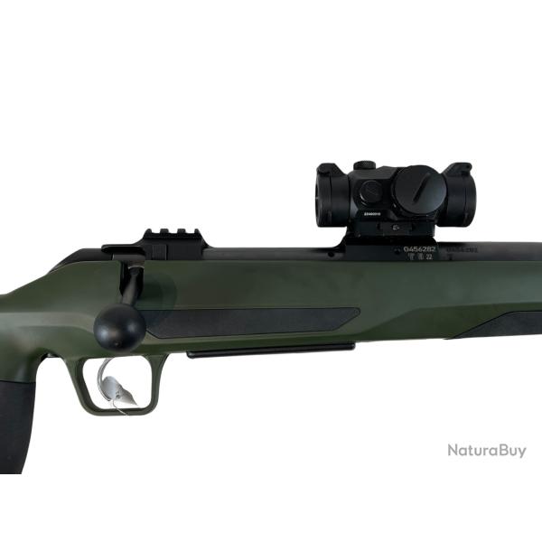 Carabine � verrou CZ "600 Ergo" 30.06 SPR, point rouge MEOPTA, mise � prix 1� sans r�serve, occasion