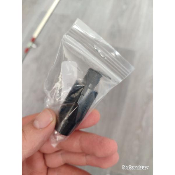 Adaptateur pour canon non filet� diam�tre 14mm 1/2-20 unf