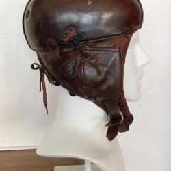 Casque de pilote d'aviation fran&ccedil;ais WW2