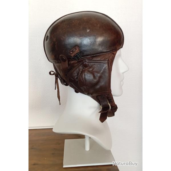 Casque de pilote d'aviation fran�ais WW2
