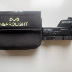 Optique point rouge Meprolight 21M avec adaptateur rail Picatinny