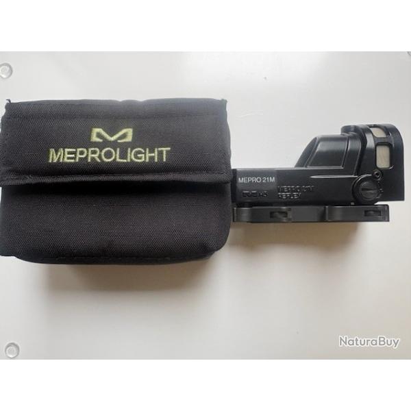 Optique point rouge Meprolight 21M avec adaptateur rail Picatinny
