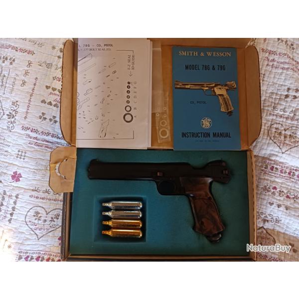 pistolet SMITH WESSON 79G CAL4.5MM 7.5JOULES
