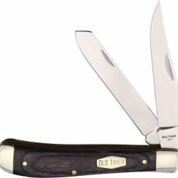 Couteau Old Timer Heritage Trapper 94OT 2 Lames Clip & Spey Acier D2 Manche Pakkawood SCH1135990