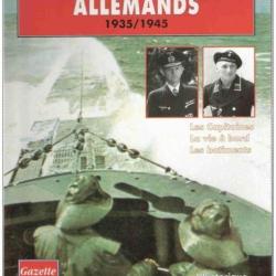 SOUS MARINIERS ALLEMANDS  U-BOOT GUERRE SOUS MARIN UNIFORME EQUIPEMENT