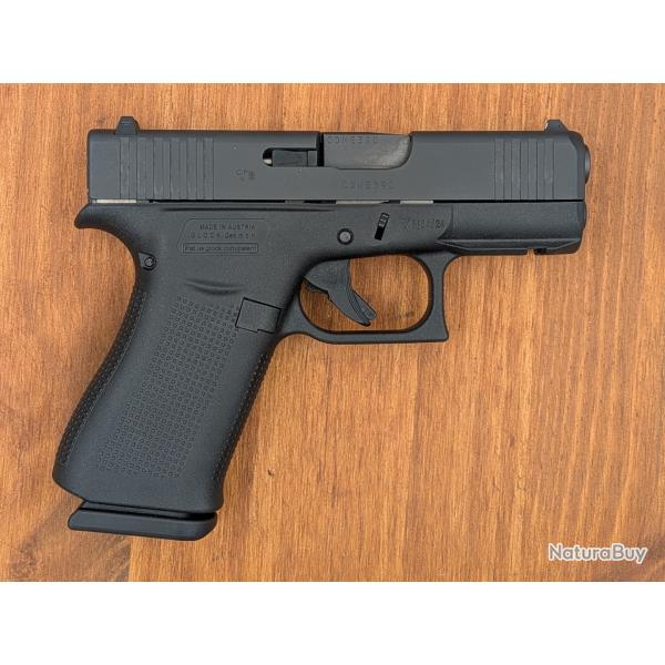 Pistolet Glock 43x calibre 9x19  �tat proche du neuf