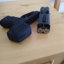 PISTOLET JPX 4 POUR MUNITIONS LACRYMOGERNE  VENDU PAR  EXPERT DEFENSE FRANCAIS