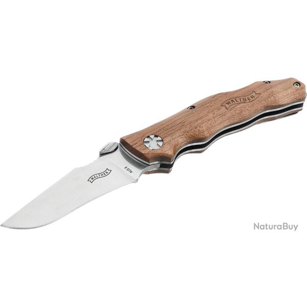 Couteau fermant Walther AFW 2 manche noyer