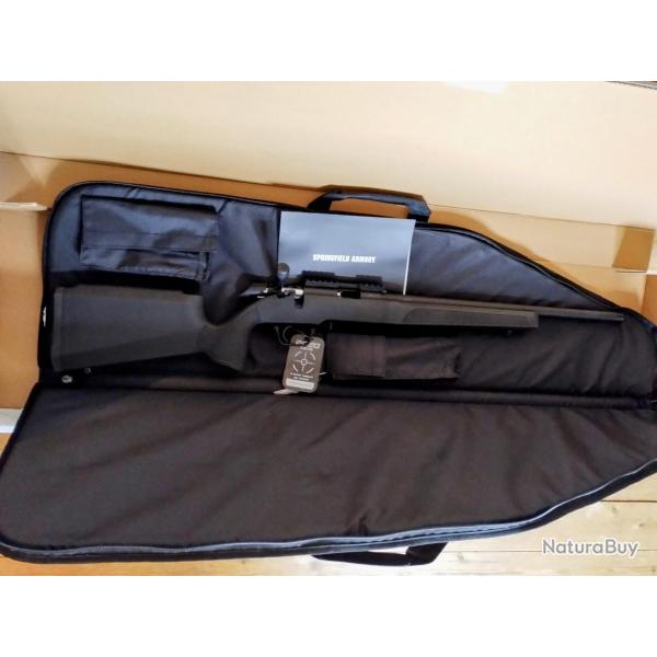 .22lr Springfield 2020 target rifle, noir, chargeur 10 coups, canon 51 cm