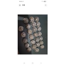 Ancien bouton de gendarme 25 boutins