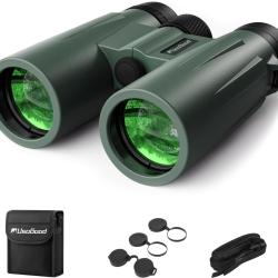 Jumelles 12x50 Adultes Puissantes Antid&eacute;rapantes &Eacute;tanches Prismes BaK4 et Lentilles FMC  Vert