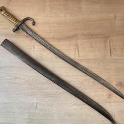 Sabre-ba&iuml;onnette Chassepot 1863 Manufacture Imp&eacute;riale de Ch&acirc;tellerault sencond empire