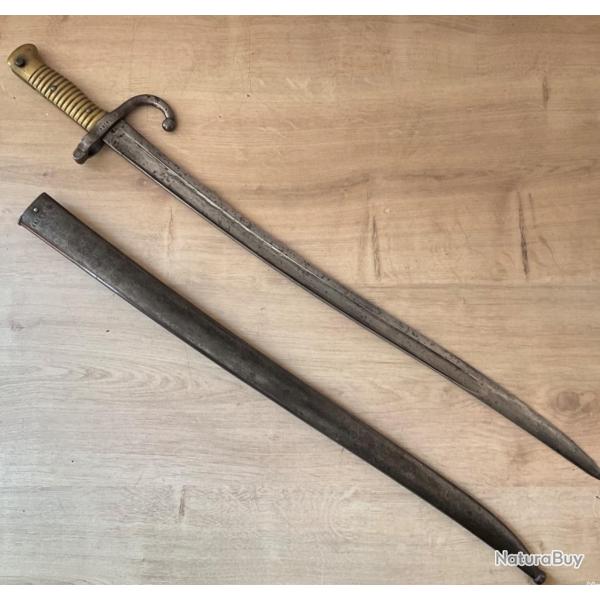 Sabre-ba�onnette Chassepot 1863 Manufacture Imp�riale de Ch�tellerault sencond empire