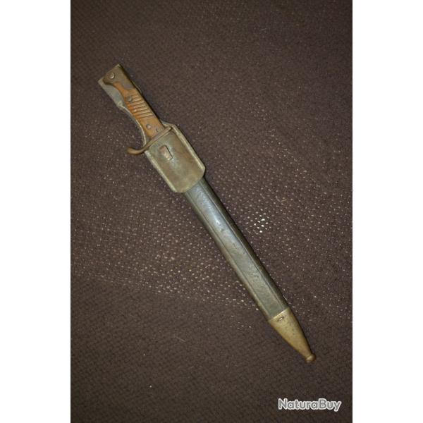 ba�onnette 98/05 � dent de scie premier type avec gousset cuir