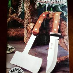 Ensemble Hache et Couteau Camping TramontinaNouveau en boite. Avec Etui.