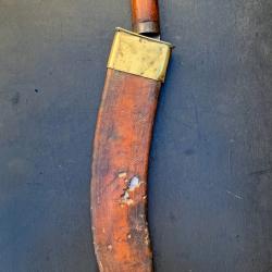 ANCIEN ET IMPOSANT COUTEAU BOLO, AMERICAINE MACHETTE, USAGE OU COLLECTION
