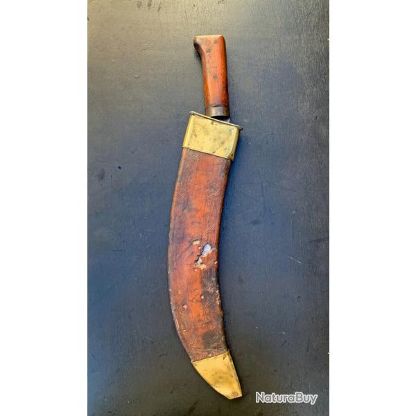 ANCIEN ET IMPOSANT COUTEAU BOLO, AMERICAINE MACHETTE, USAGE OU COLLECTION