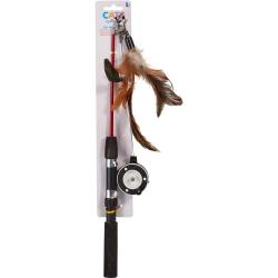 Jouet pour chats 40cm - Accessoire de jeu f&eacute;lin interactif