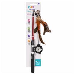 Jouet pour chats 40cm - Accessoire de jeu f&eacute;lin interactif