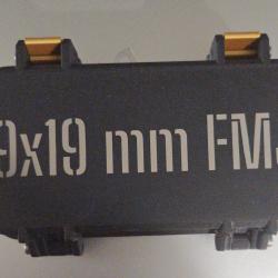 BOITE TRANSPORT MUNITION 9mm - AVEC Maquage laser personnalis&eacute;